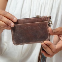 Nouvelle main usiné daim cuir Cowboy point Mini cantine sac à main bracelet Western en cuir véritable bandoulière porte-monnaie pour les femmes