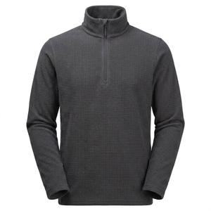 <b>Men's</b> Autumn Quarter-Zip Stand Collar Knitted Polyester/Cotton Lightweight Breathable Quick Dry Pullover <b>Sweatshirt</b> for Outdoor - Product Image 2