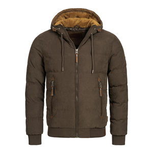 <b>Men</b>’s Premium Urban Streetwear Quilted Hooded Winter Puffer <b>Jacket</b> - Product Image 6