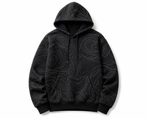 Men's Hooded Sweatshirt Sublimation Print Pocket Casual Regular Fit Autumn Knitted French Terry 100% Cotton <b>Raglan</b> Sleeve - Product Image 5