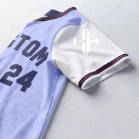 Maillot de baseball personnalisé sublimé pour homme, col en V, manches courtes, logo blanc, 100 % polyester haute qualité, coupe classique