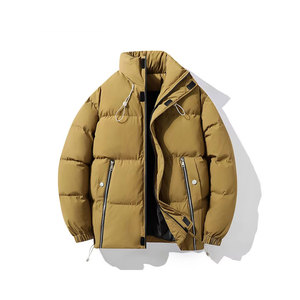 แจ็กเก็ตแบบขนเป็ดผ้ายีนส์วินเทจสำหรับผู้หญิงผู้ชายผ้าระบายอากาศคอตั้งมีให้เลือกทุกสีสำหรับหน้าหนาว - Product Image 1