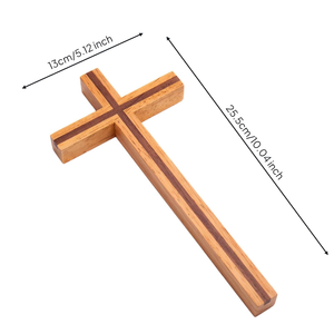 Cruz Cristiana de Madera para Colgar en la Pared, Decoración para Iglesia, Sala de Oración, Hogar, Capilla, Sala de Estudio Bíblico, Sala de Estar, Dormitorio, Regalo - Product Image 3