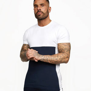 <b>White</b> Navy 100% Cotton Mens Casual Short Sleeve Athletic Fit Summer Streetwear Quick Dry Breathable Fashion <b>Tee</b> - Product Image 5