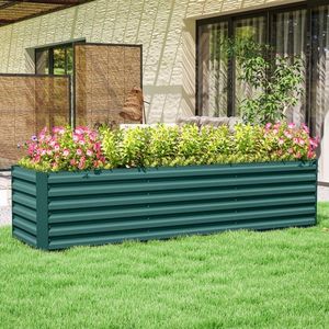 Jardinera Galvanizada Resistente, Cama de Cultivo Elevada para Exteriores - Product Image 1