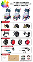 Nettoyeur haute pression électrique Kuhong, directement de l'usine, 1305 psi, 1595 psi, 1740 psi, 2465 psi, 3480 psi, 3915 psi, haut débit