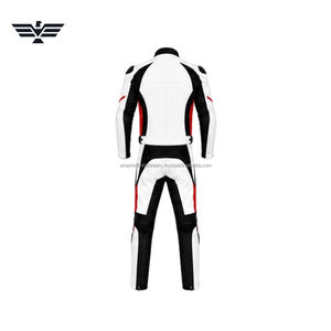Traje de Motociclista de Cuero Personalizado |   Traje de Carreras de 2 Piezas para Hombre |   Conjunto de Chaqueta y Pantalones de Motociclista con Protección CE, 220g, para Todas las Estaciones, Personalizado - Product Image 2