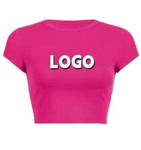 โรงงาน OEM รับผลิตเสื้อครอปท็อปเปล่าแบบกำหนดเอง ทำจากผ้าฝ้าย 100% พร้อมบริการอย่างมืออาชีพสำหรับธุรกิจต่างๆ - Product Image 4