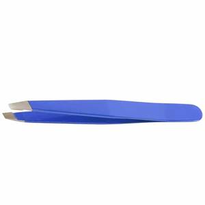 แหนบดึงขนตาสแตนเลสแบบแม่นยำ ปลายเรียบ สีฟ้า - Product Image 6