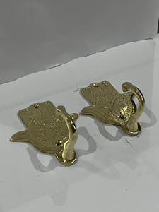 Brass <b>Hand</b> <b>Towel</b> Hook Vintage Decorative <b>Hand</b> Shaped Wall Hook <b>Towel</b> <b>Holder</b> for <b>Bathroom</b> Kitchen Bedroom Entryway and Home - Product Image 6