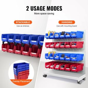 Contenitore Organizzatore in Plastica Impilabile e Appendibile per Garage e Ufficio - Product Image 4