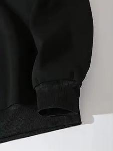 Sudadera con Capucha Oversize de Algodón Grueso con Cuello Redondo, Personalizable con Logotipo Bordado, Estilo Urbano para Invierno, Impresión Digital - Product Image 4