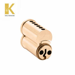 Cilindro de Puerta de Repuesto Rápido, Latón Satinado, 6 Pines, Ranura B, SFIC, para Seguridad de Puertas Comerciales - Product Image 2