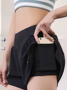 Shorts Deportivos de Cintura Alta para Mujer, Verano 2026, con Cierre de Cordón, Spandex/Algodón, Anti-Rozaduras, para Entrenamiento Profesional - Product Image 6