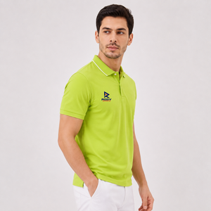 Polo homme tendance avec un design moderne, tissu doux, facile à porter, parfait pour le streetwear et les tenues quotidiennes, élégant et stylé. - Product Image 2