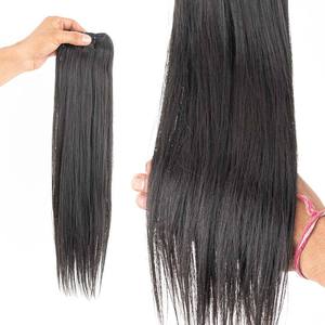 Extensiones de Cabello Humano Virgen Liso Natural de Doble Trama, Suaves y Sedosas, Extensiones de Cabello Tejidas a Máquina, Venta al Por Mayor - Product Image 1