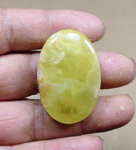 Opale verte naturelle, pierre précieuse de forme ovale, pierre brute pour la fabrication de bijoux, évaluation par une tierce partie - Product Image 1