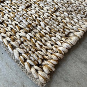 Handwoven Natural Water Hyacinth Area <b>Rug</b> Woven Flatweave Carpet Eco Friendly <b>Boho</b> Farmhouse Reversible Floor Mat - Product Image 1