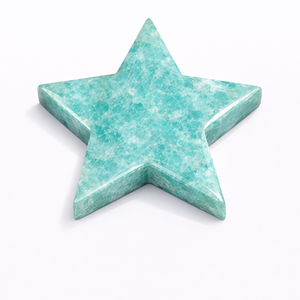 Piedra de Amazonita con Estrella Grabada para Feng Shui, Decoración del Amor, Sanación, Meditación, Reiki, Energía, Proveedor Mayorista - Product Image 1
