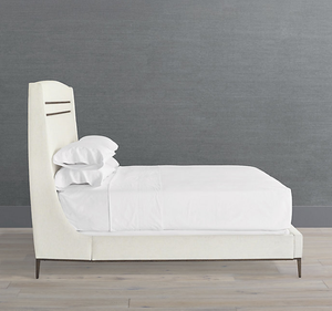 โครงเตียงไม้มะฮอกกานีแท้ทรงโมเดิร์นมินิมอลแบบสั่งทำขนาดใหญ่ 4 ลิ้นชัก ยี่ห้อ Selma เฟอร์นิเจอร์ห้องนอนร่วมสมัย หัวเตียงดีไซน์ทันสมัย - Product Image 4