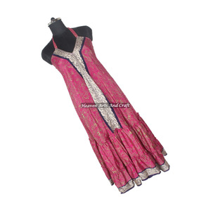 Vestido de Noche Elegante Estilo Bohemio Hippie para Mujer, Vestido Largo de Seda Vintage, Colección Exclusiva para Eventos Especiales - Product Image 6
