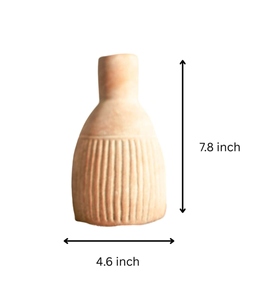 แจกันเซรามิกแบบมินิมอล ผิวด้าน ทำด้วยมือ สูง 7.8 นิ้ว กว้าง 4.6 นิ้ว - Product Image 5