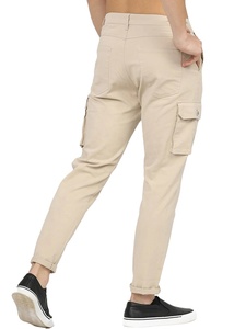 Pantalon décontracté de créateur haut de gamme en pur coton 100% couleur unie, pantalon de survêtement large pour homme - Product Image 3
