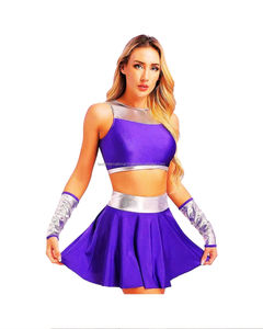 Uniformes de Porristas para Adultos en Poliéster con Corte Automatizado, Diseño Personalizado, Uniformes de Porristas con Transferencia Térmica, Conjuntos Personalizados - Product Image 1