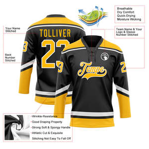 Camiseta de Hockey Sublimada para Equipo, 100% Poliéster, Ropa Deportiva Casual de Manga Larga, Sudadera con Diseño Personalizado para Uso en Equipo - Product Image 4