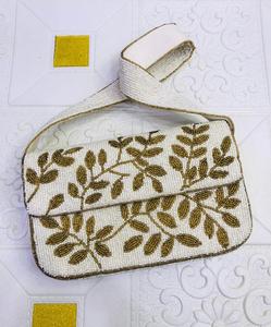Handmade Beaded Shoulder <b>Bag</b> with Back Side Work | Premium Seed Bead Party Sling <b>Bag</b> for Women - Product Image 1