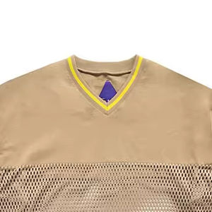 Maillot de sport unisexe personnalisé en polyester épais à manches courtes, séchage rapide, col en V, maille, technique de découpe automatisée - Product Image 5