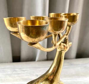 metal candelabra candle holder classic candelabra metal <b>ornamental</b> metal candle holder sculptural candle holder metal abstract - Product Image 4