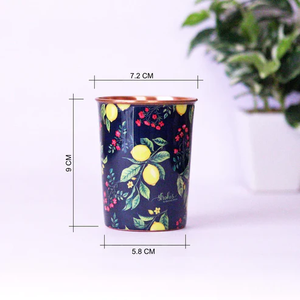 Ornements Décoratifs Personnalisés en Métal et Verre Imprimé en Cuivre Pur – Verre à Vodka et à Vin – Pièce de Designer Incroyable - Product Image 1