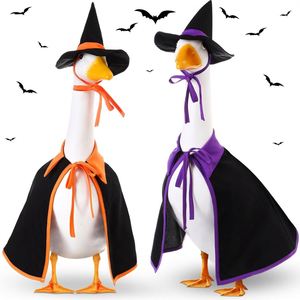 <b>Witch</b> Outfit Halloween Costume Lawn <b>Decor</b>, Cute Porch Goose Clothes for Outdoor Garden Yard Patio Cement Statue Art - Product Image 1