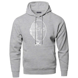 Sudadera con Capucha Negra para Hombre, Algodón, Corte Regular, Informal, para Otoño, Diseño con Estampado Frontal, Sudaderas con Capucha para Hombre BRG - Product Image 3
