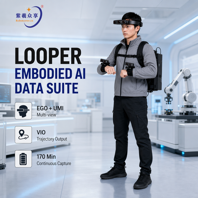 4K Multi View Embodied AI Data Collection System EGO UMI Training Ready Wearable Recording Suite Eco-friendly PVC 100%