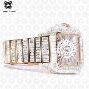 Charm Jewells – montre de luxe en acier inoxydable pour femmes, cadran rond à Quartz analogique de 36mm, fermoir pliable lumineux à la mode - Product Image 4