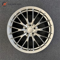 عجلات سبائك مصنوعة من سبائك الألومنيوم 6061-T6 بتصميم شفرة مصقولة، مقاس 20-24 بوصة، PCD 5x112، من ماركة Caliber Xcel
