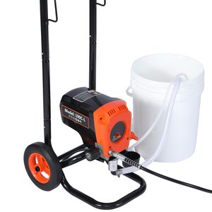 Spruzzatore di vernice airless ad alta pressione da 900W 3300PSI con carrello, spazzola per la pulizia, tubo di prolunga, ugello e pistole a spruzzo potenti - Product Image 6