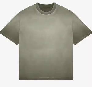 เสื้อยืดโอเวอร์ไซส์ลำลองสำหรับผู้ชาย เนื้อผ้าคอตตอนผสม นุ่มสบาย ระบายอากาศได้ดี แฟชั่นทันสมัย - Product Image 4