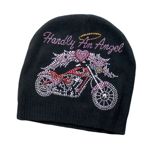 Nuevos Gorros de Punto con Pedrería, Gorros Sólidos con Diseño y Logotipo Personalizados, Gorro Casual Cálido para Mujer, Precio al por Mayor 2026 - Product Image 1