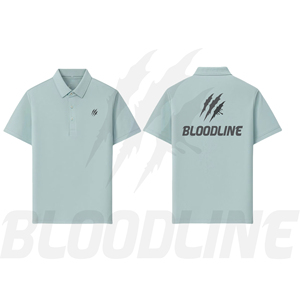 Camisa de Manga Corta para Hombre Bloodline, Blanca, de Algodón Oxford, Transpirable, Formal, Corte Regular, Logotipo Frontal Sólido, Impresión Digital, 220g - Product Image 3