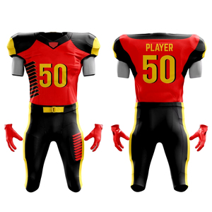 Uniformes Deportivos Personalizados de Sublimación de Alta Calidad, Uniformes Americanos, Camisetas de Fútbol Americano para Hombre en Venta, Servicio OEM - Product Image 4