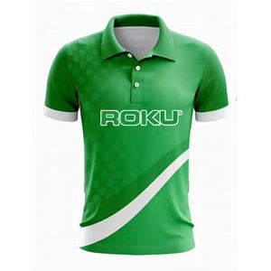 Vente en gros de tissu de maillot de sport à motif solide imprimé par sublimation personnalisé pour hommes et femmes OEM/ODM pour polos - Product Image 1