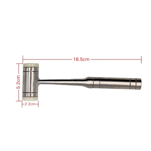 ค้อนทันตกรรมไนลอนสองหัวแบบพรีเมียม ด้ามจับสแตนเลส สำหรับศัลยกรรมกระดูกและใบหน้า ใช้ซ้ำได้ ได้รับมาตรฐาน CE - Product Image 2