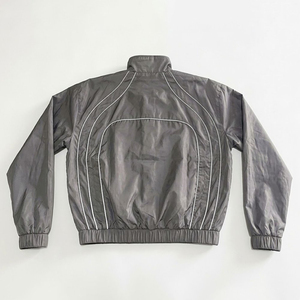 Custom Printed Logo Silver Men's 100% Polyester Quick Dry Summer <b>Wind</b> <b>Breaker</b> Shorts Set High Street Style Streetwear Jacket - Product Image 3