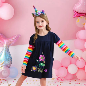 Vestidos para Niñas, Ropa Casual de Algodón Suave para Niñas, Atuendo Cómodo de Verano, Vestido de Fiesta para Niñas, Elegante Vestido de Princesa - Product Image 3