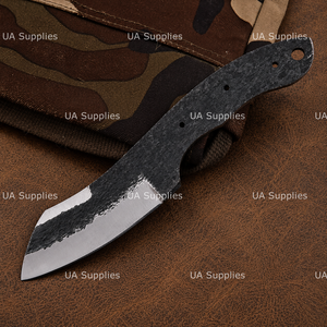 UA Supplies High Carbon Steel Full Tang Straight Back <b>Clip</b> Point Blank Blade EDC Hunting Camping Knife Making Kit Handle 8-Inch - Product Image 5