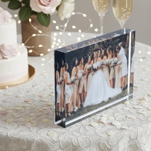 Clear Acrylic Shatterproof Waterproof Photo Frame UV Printing Free Standing Horizontal Tabletop Display Modern <b>Home</b> <b>Decor</b> <b>Gift</b> - Product Image 4