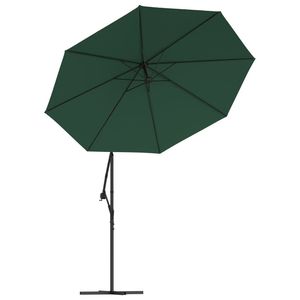 Parasol solaire suspendu avec tissu en polyester vert et métal, diamètre 118,1 pouces - Product Image 5